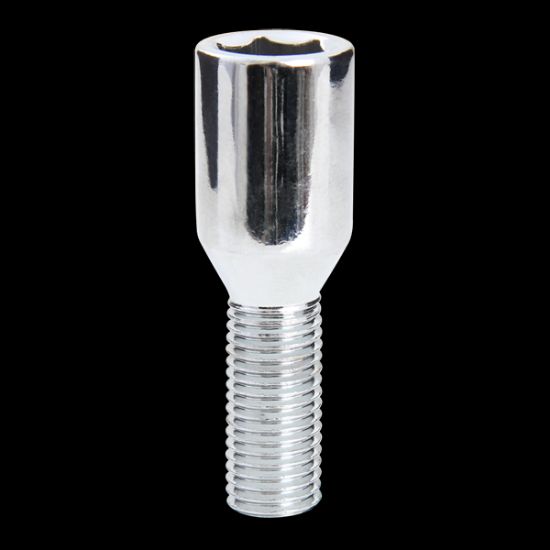 Picture of Tuner Bolt/Key Kit (20 Pcs, 1 Key) - 12x1.5mm - Conical - Chrome